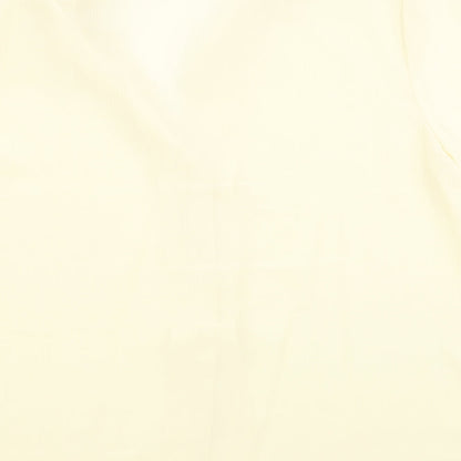 Womens UK Size 18 Damart Yellow Basic Button-Up