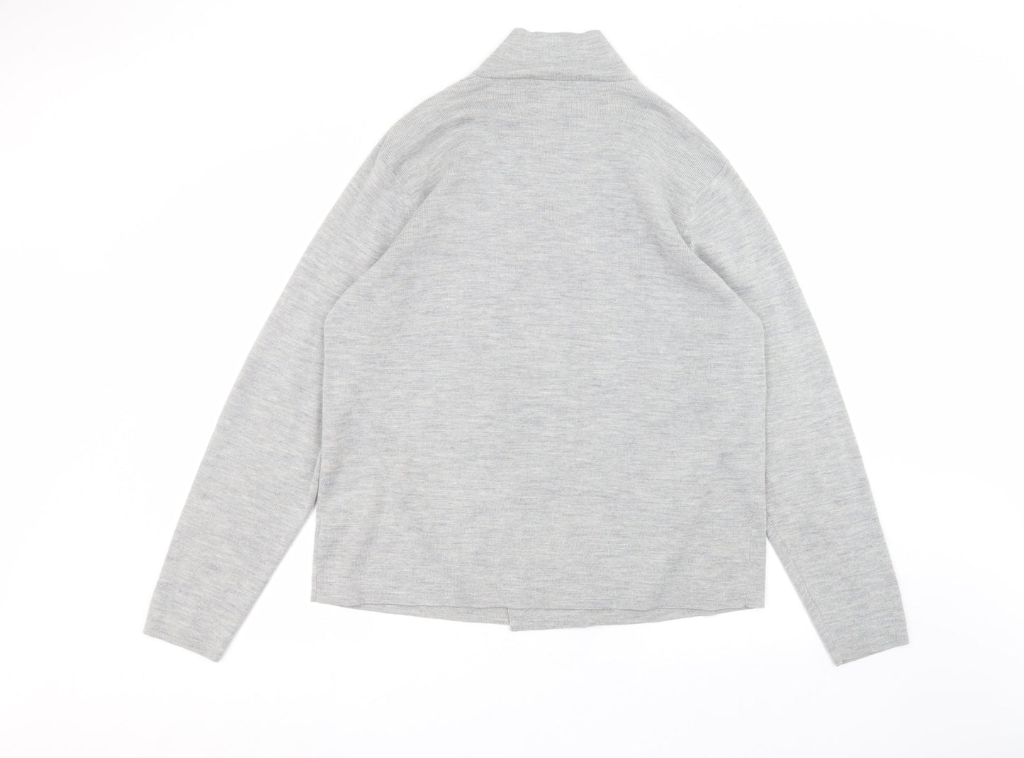 Goodsouls Womens Grey Round Neck  Acrylic Cardigan Jumper Size XL