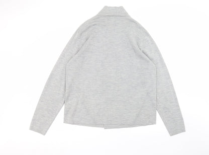 Goodsouls Womens Grey Round Neck  Acrylic Cardigan Jumper Size XL