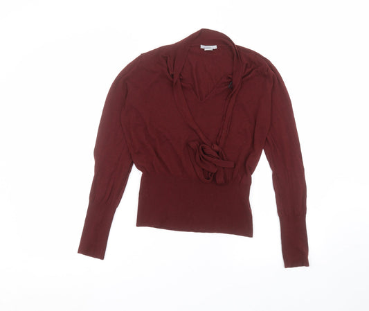Womens UK Size M H&M Red Basic Blouse