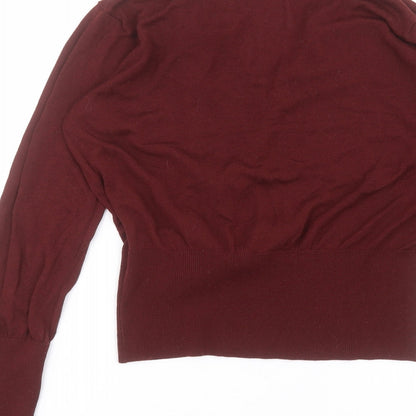 Womens UK Size M H&M Red Basic Blouse
