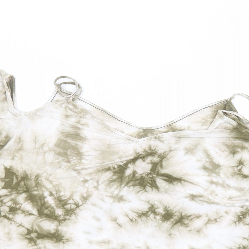 SOFT & SEXY Womens White  Viscose Basic T-Shirt Size XL V-Neck