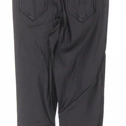 F&F Womens Black  Viscose Trousers  Size 12 L28 in Regular