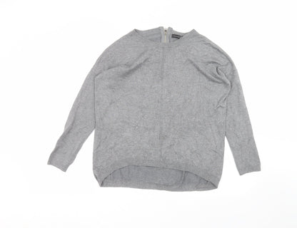 Womens UK Size S Atmosphere Grey Basic T-Shirt