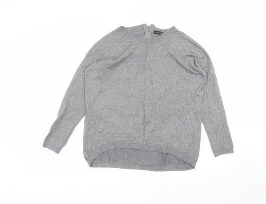 Womens UK Size S Atmosphere Grey Basic T-Shirt