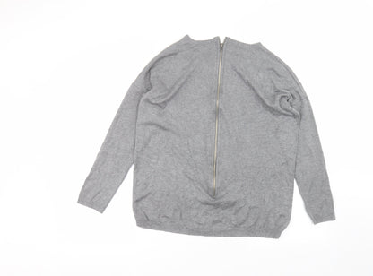 Womens UK Size S Atmosphere Grey Basic T-Shirt