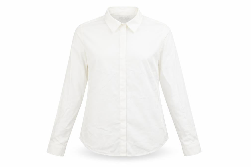 Womens UK Size 12 ASOS White Basic Button-Up
