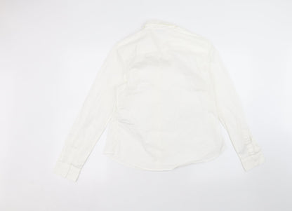 Womens UK Size 12 ASOS White Basic Button-Up