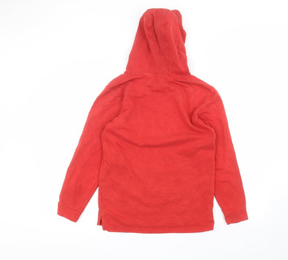 George Girls Red  Cotton Pullover Hoodie Size 12-13 Years