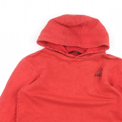 George Girls Red  Cotton Pullover Hoodie Size 12-13 Years