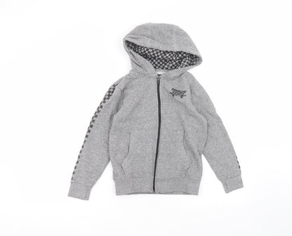 NEXT Girls Grey  Cotton Pullover Hoodie Size 8 Years