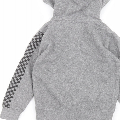 NEXT Girls Grey  Cotton Pullover Hoodie Size 8 Years