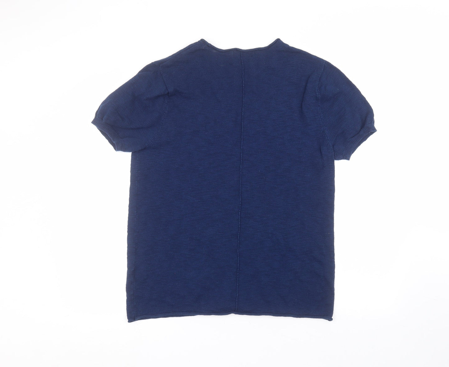Womens UK Size M River Island Blue Basic T-Shirt