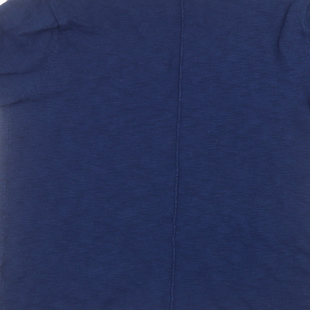 Womens UK Size M River Island Blue Basic T-Shirt