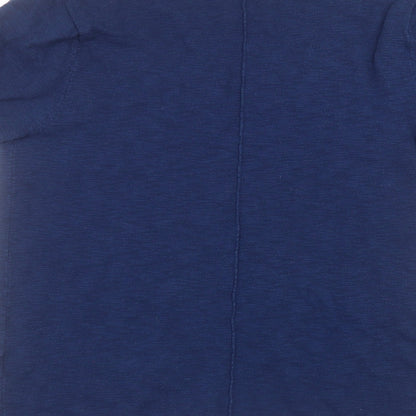 Womens UK Size M River Island Blue Basic T-Shirt