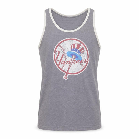 Front view of Red Jacket women’s grey cotton basic tank, size M, round neck