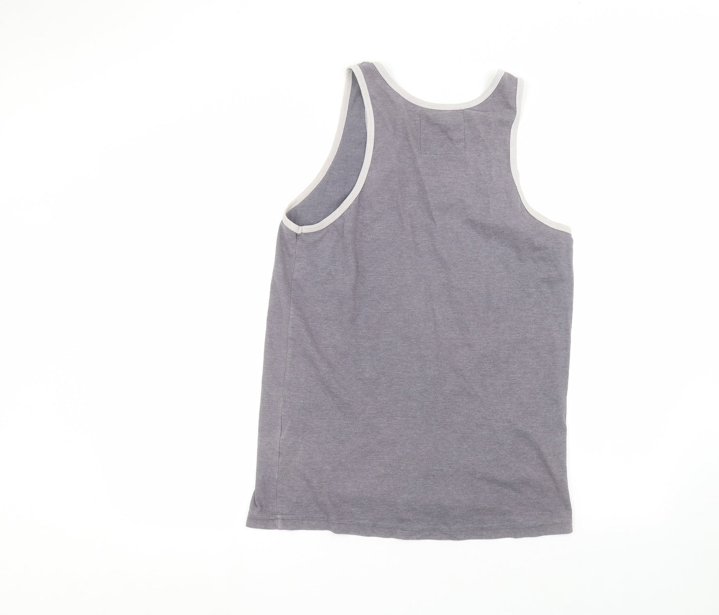Red Jacket Womens Grey  Cotton Basic Tank Size M Round Neck