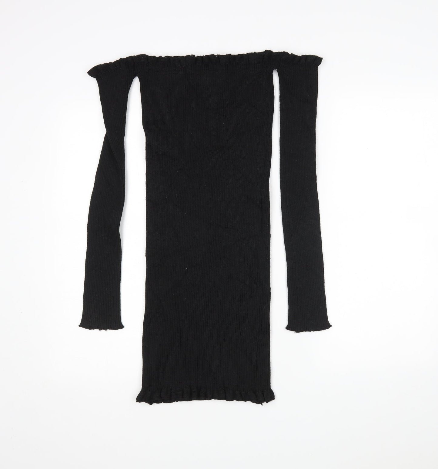 Womens UK Size 12 PRETTYLITTLETHING Black Pullover Jumper