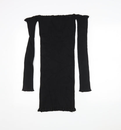 Womens UK Size 12 PRETTYLITTLETHING Black Pullover Jumper