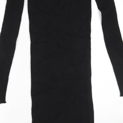 Womens UK Size 12 PRETTYLITTLETHING Black Pullover Jumper