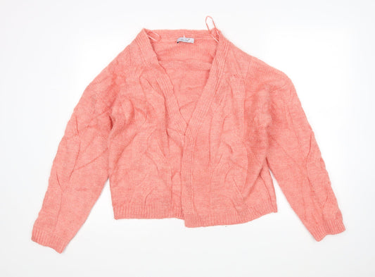 Womens UK Size M M&S Pink Cardigan Jumper
