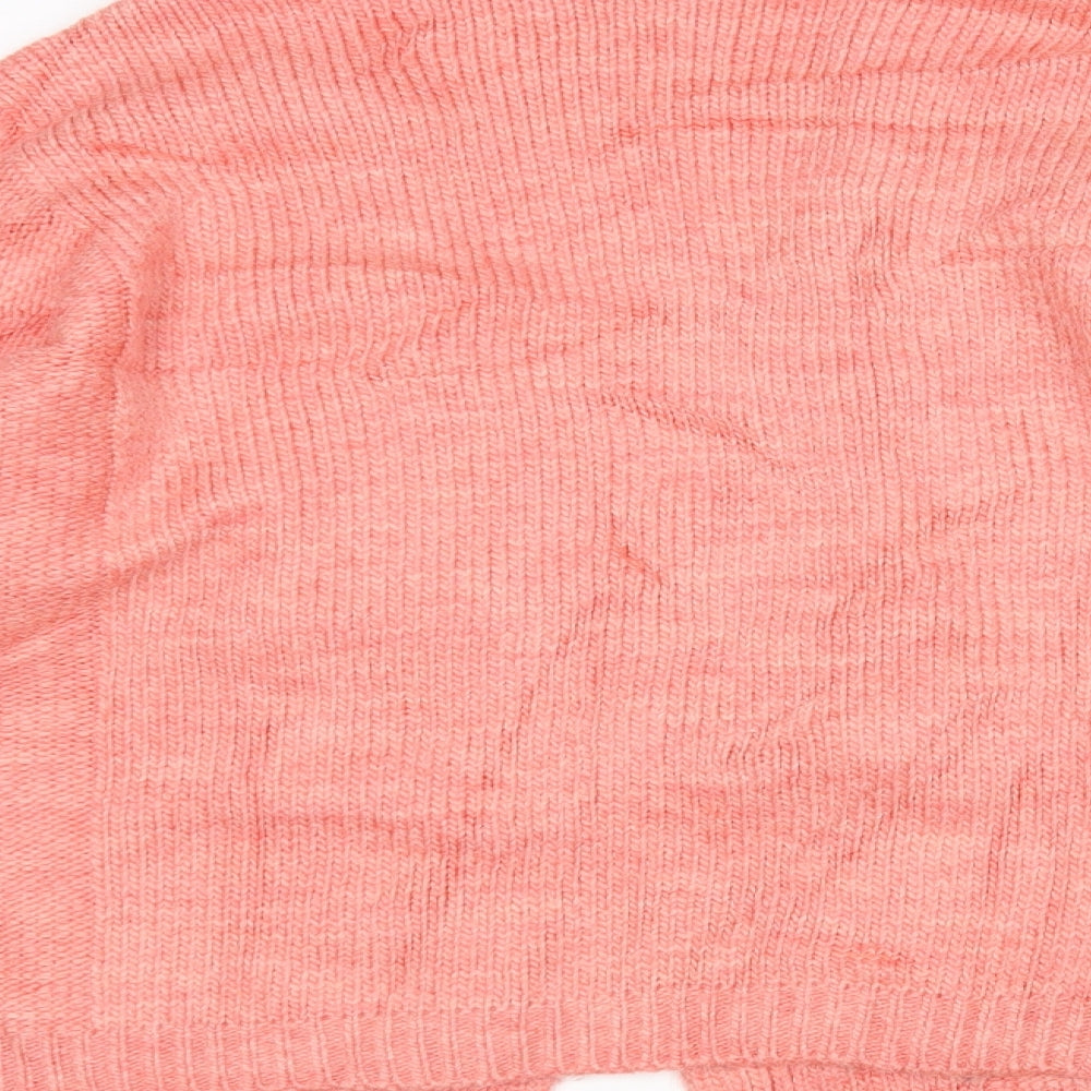 Womens UK Size M M&S Pink Cardigan Jumper
