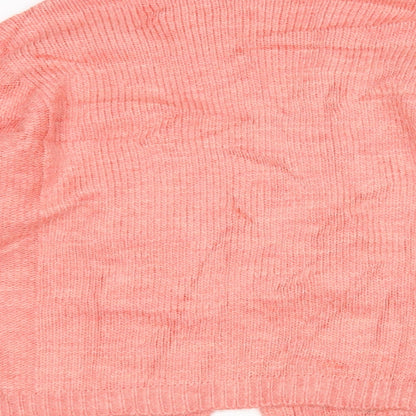 Womens UK Size M M&S Pink Cardigan Jumper