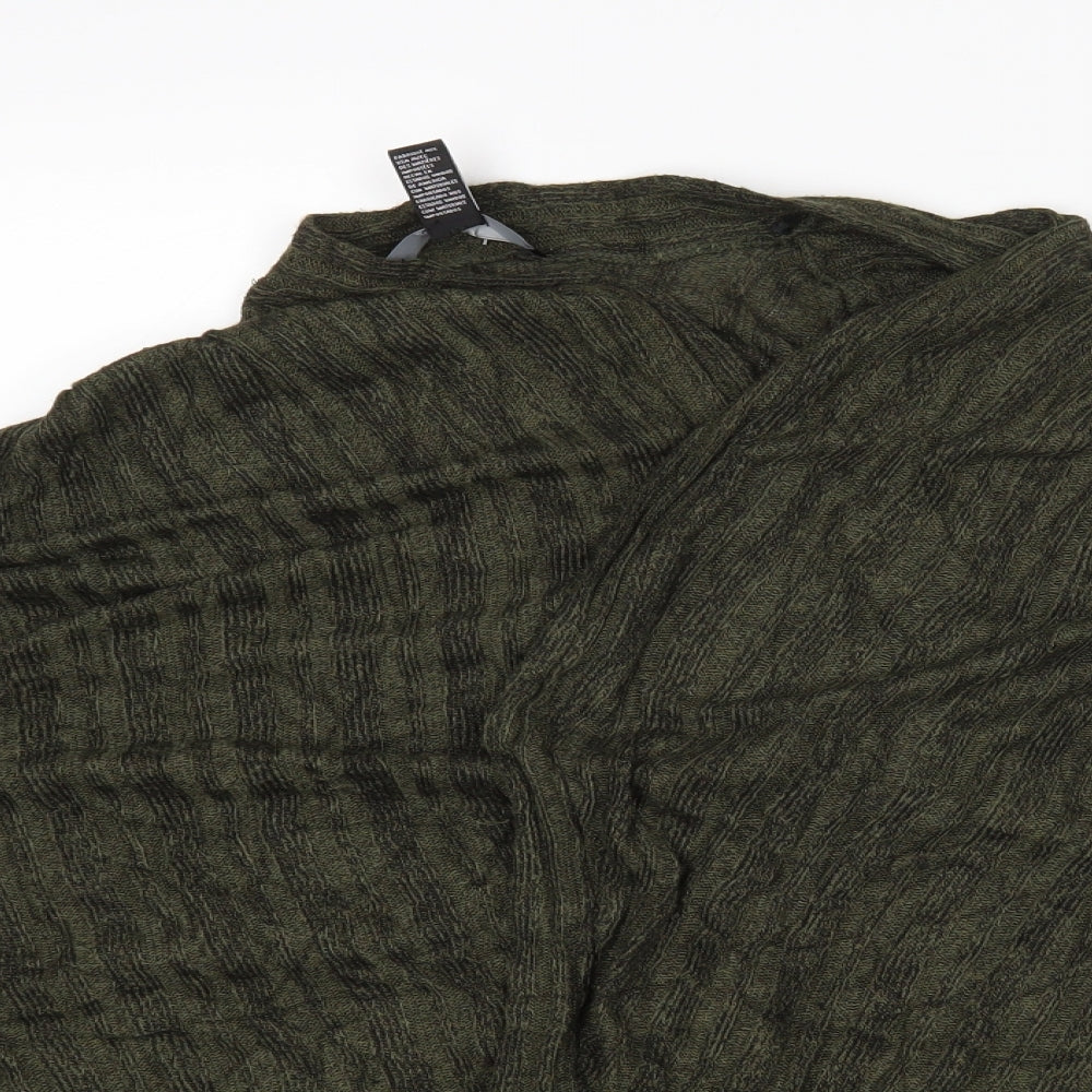 Womens UK Size S FOREVER 21 Green Cardigan Jumper