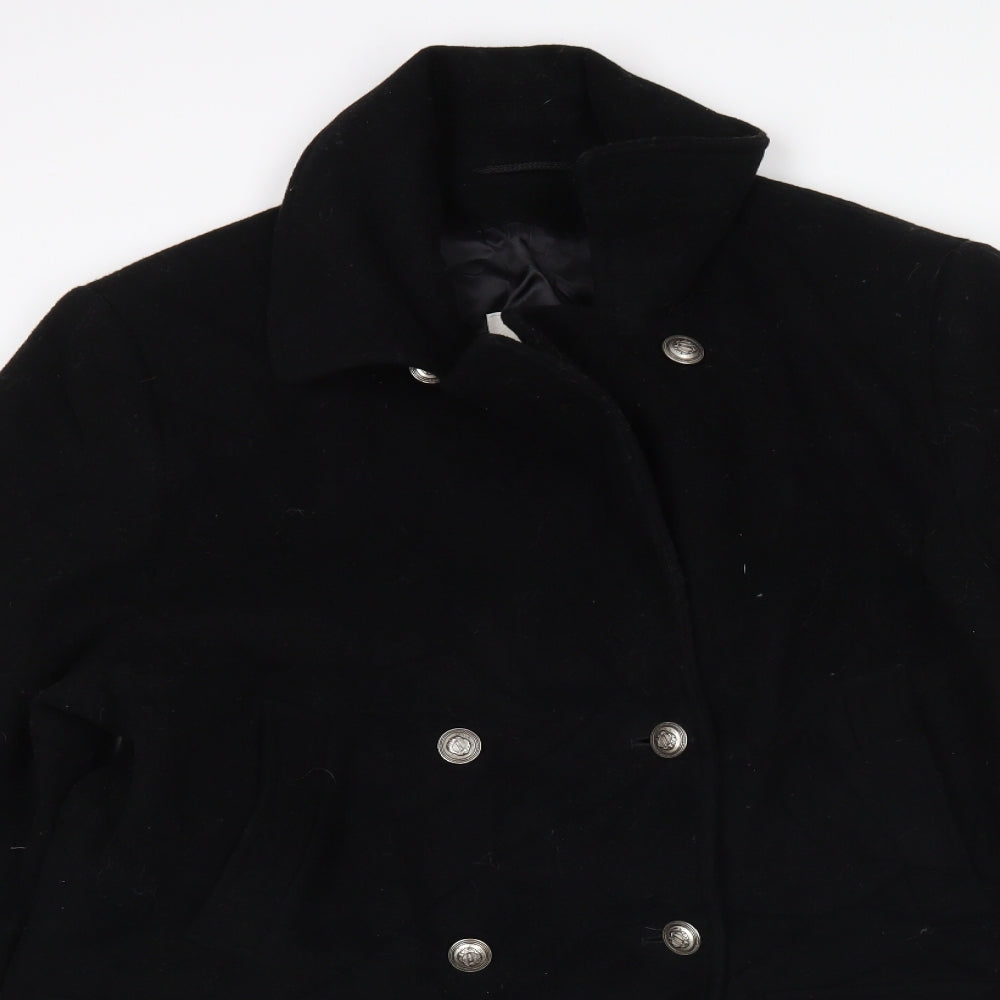 LOFT Womens Black   Overcoat Coat Size 10