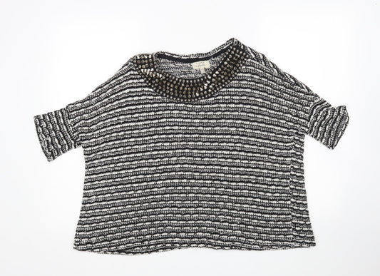 Womens UK Size M Zara Multicoloured Pullover Jumper