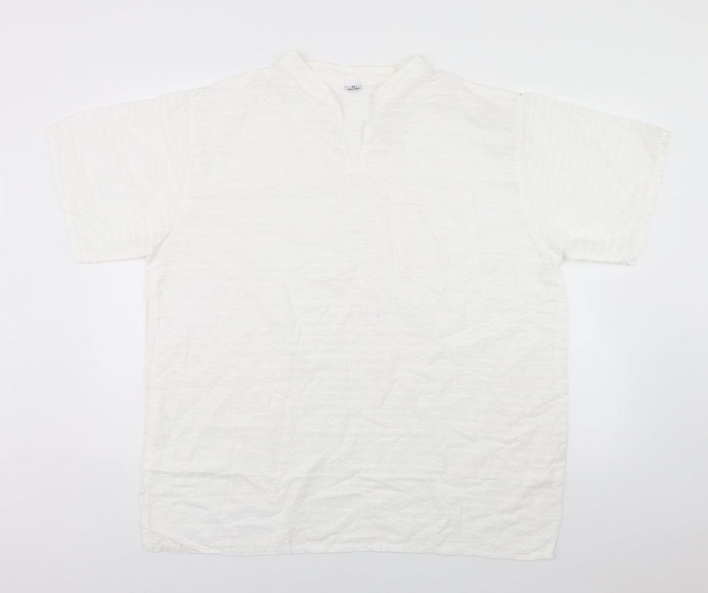Womens UK Size  Preworn White Basic T-Shirt