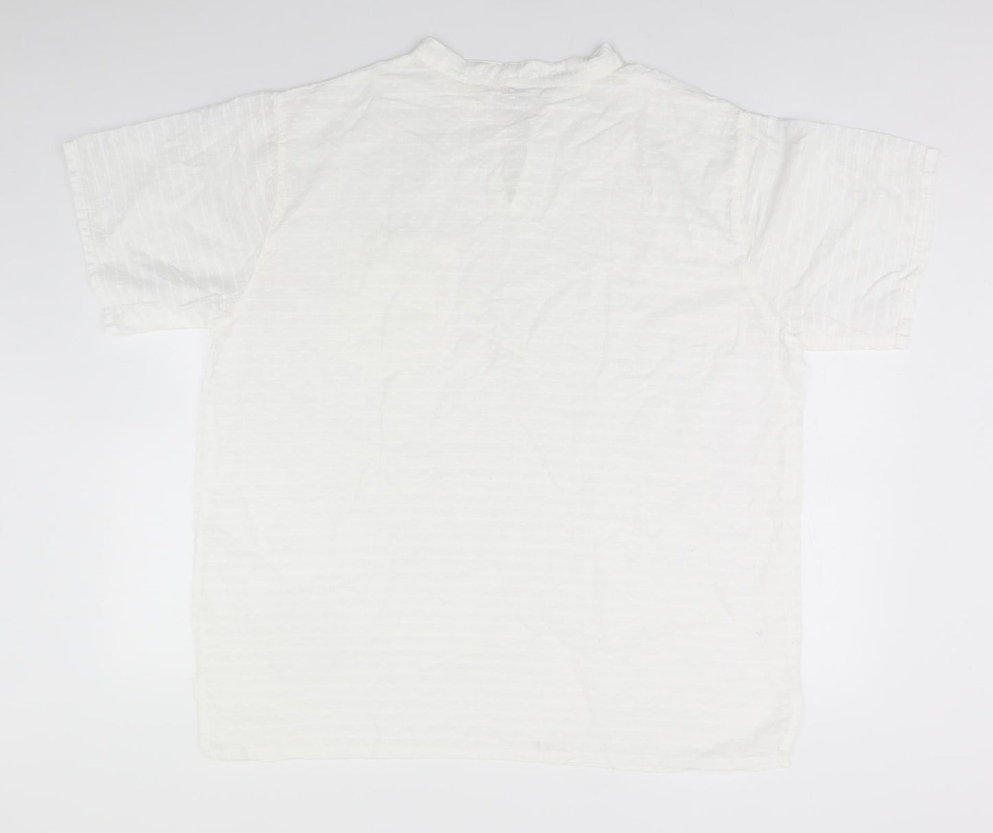 Womens UK Size  Preworn White Basic T-Shirt