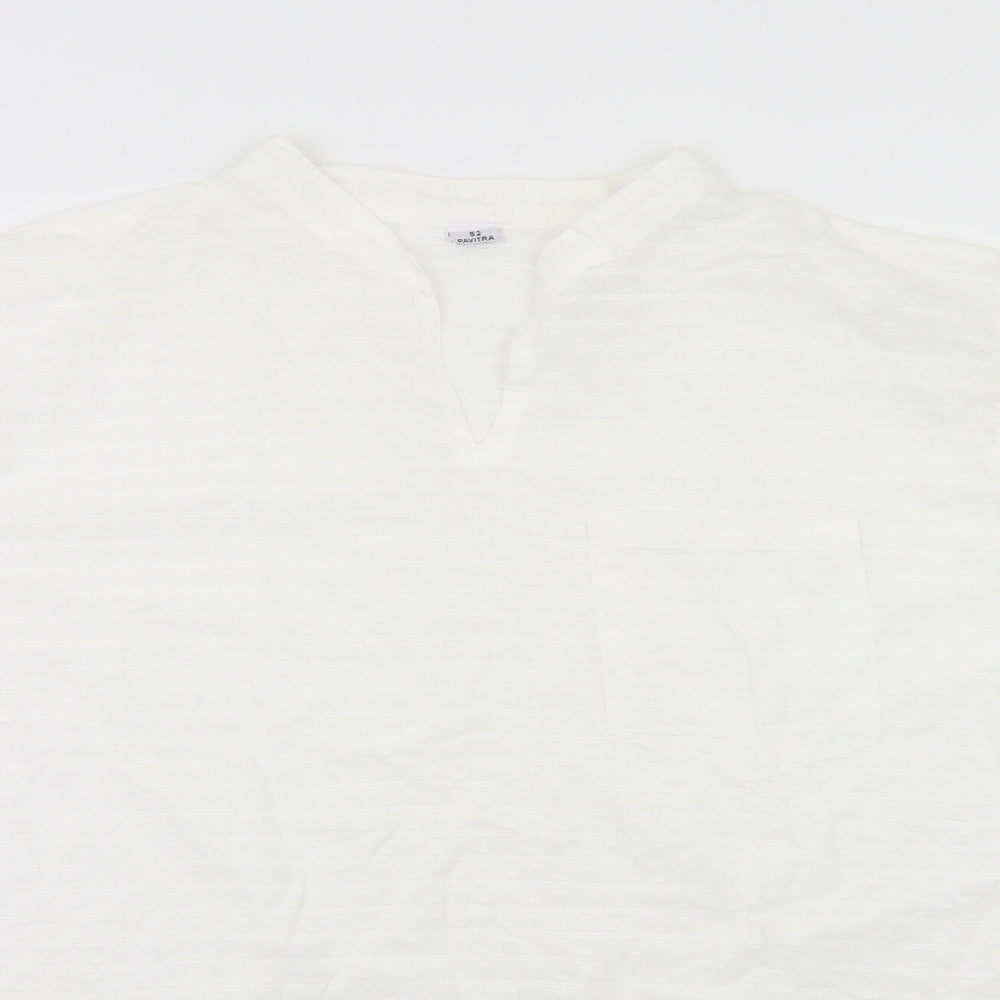 Womens UK Size  Preworn White Basic T-Shirt