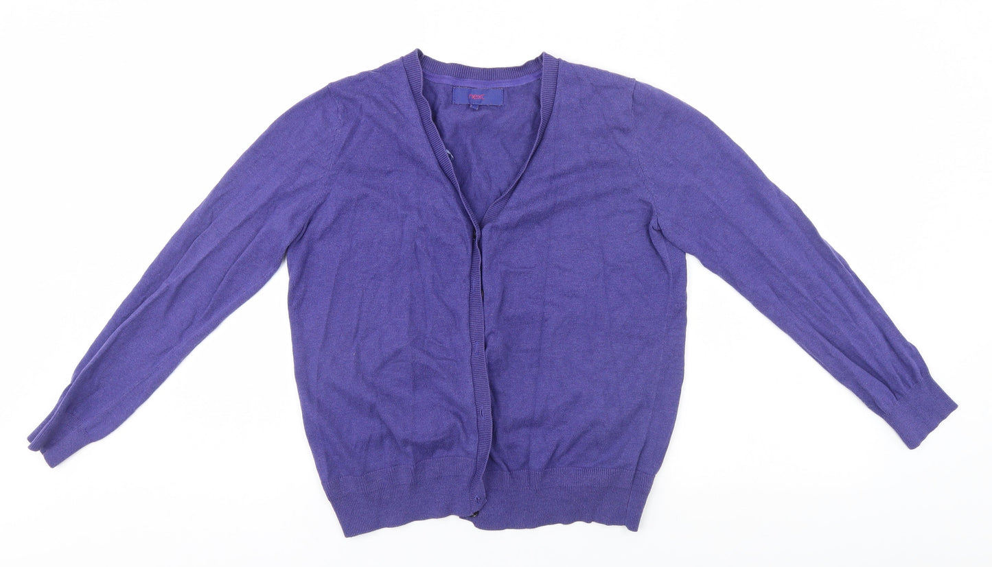 Womens UK Size 12 NEXT Blue Cardigan Jumper