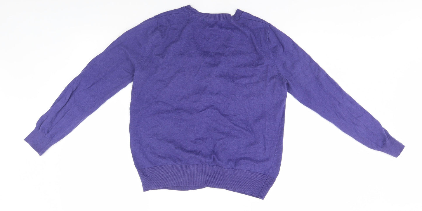 Womens UK Size 12 NEXT Blue Cardigan Jumper