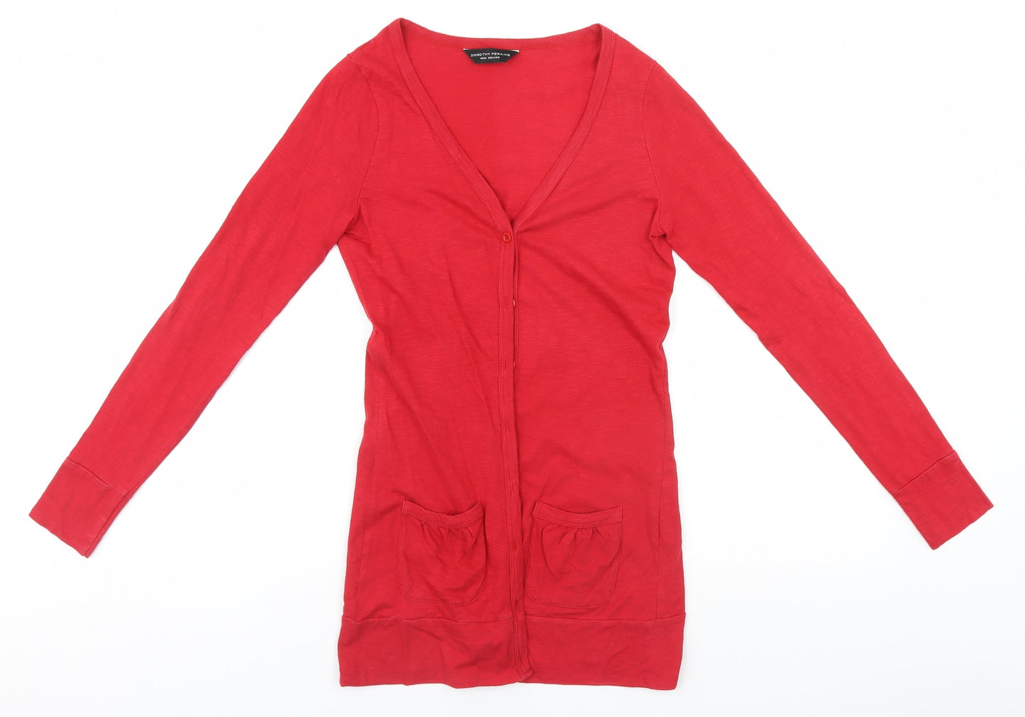 Womens UK Size 10 Dorothy Perkins Red Cardigan Jumper
