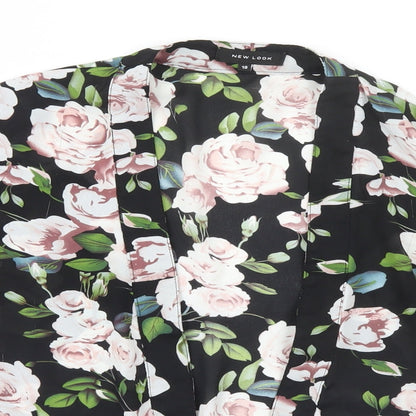 Womens UK Size 10 New Look Black Basic Blouse