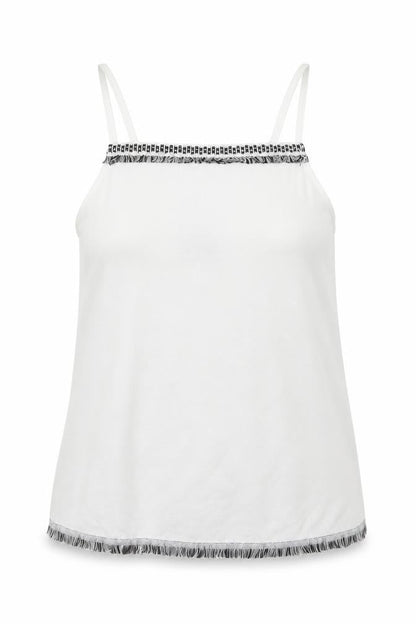 Womens UK Size 10 NEXT White Basic Tank