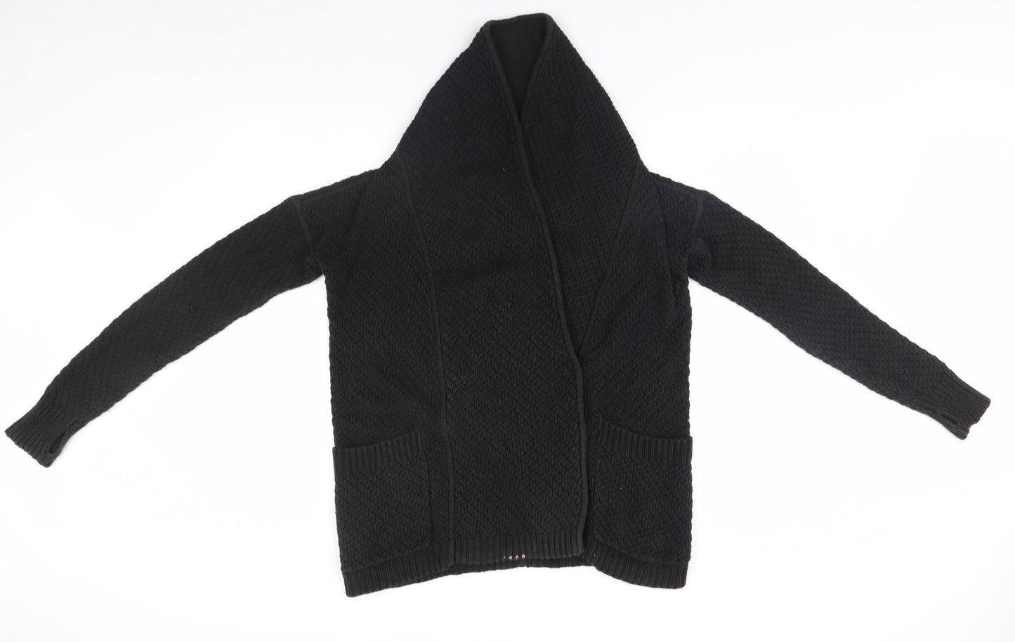Womens UK Size  Preworn Black Cardigan Jumper