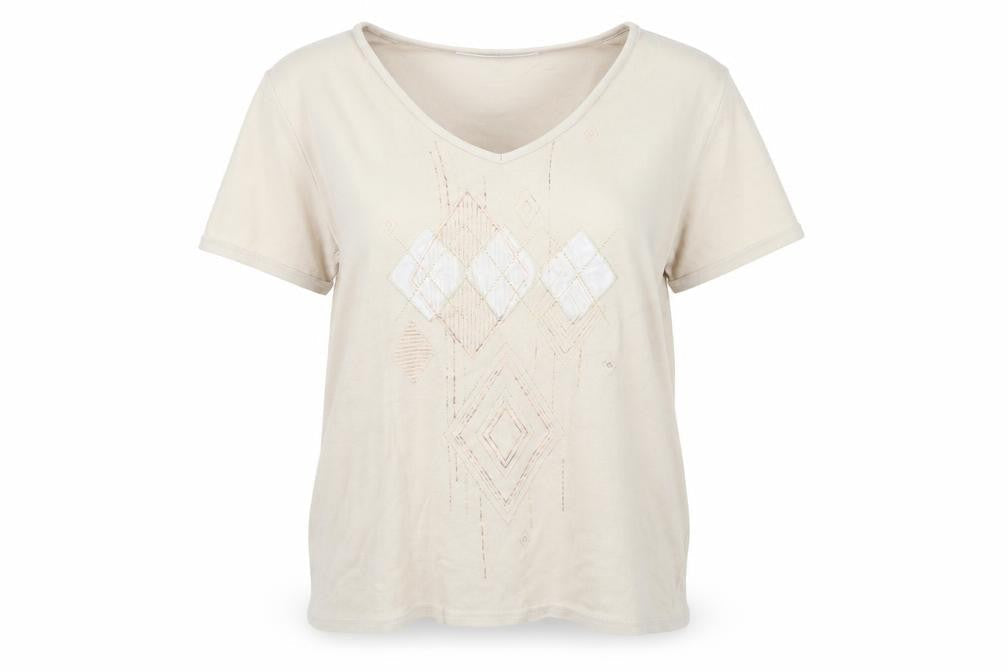 Womens UK Size 16 AMARANTO Green Basic T-Shirt