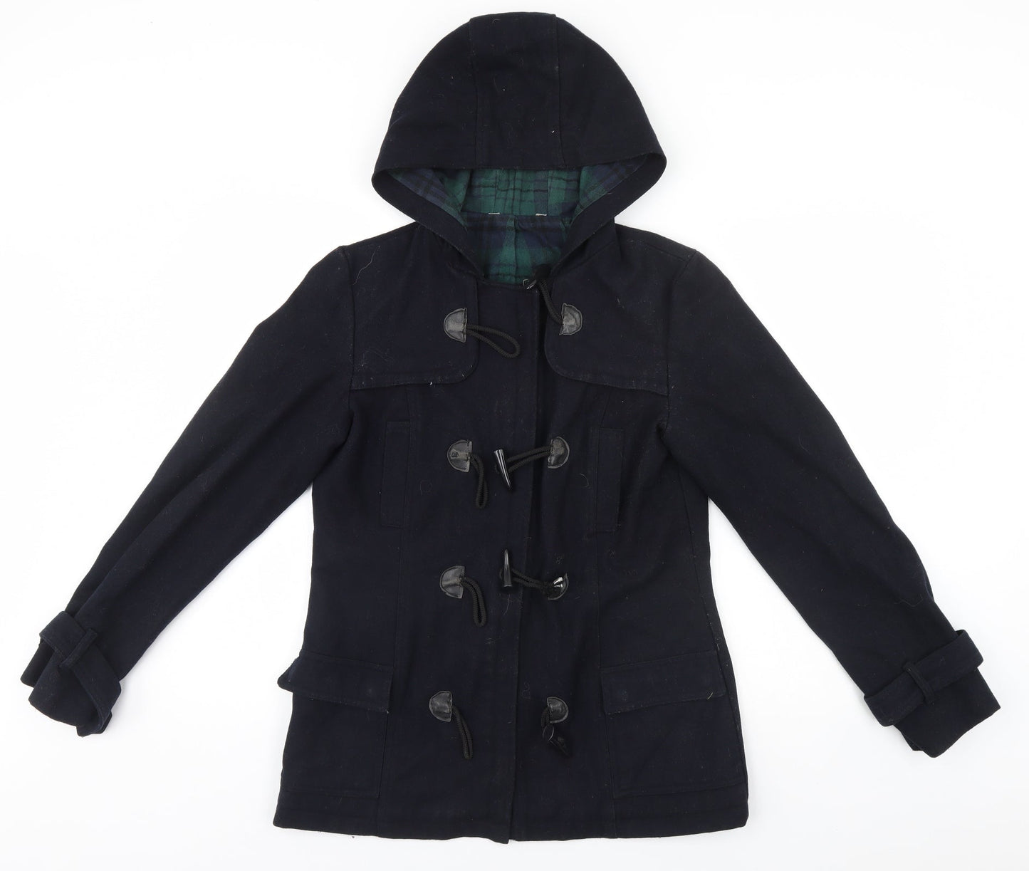 Womens UK Size 8 Preworn Blue Overcoat