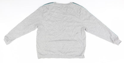 Neon Sheep Mens Grey Round Neck  Cotton Pullover Jumper Size L