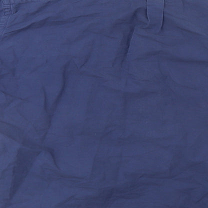 Mens UK Size  Preworn Blue  Button-Up Long Sleeve Casual Shirt