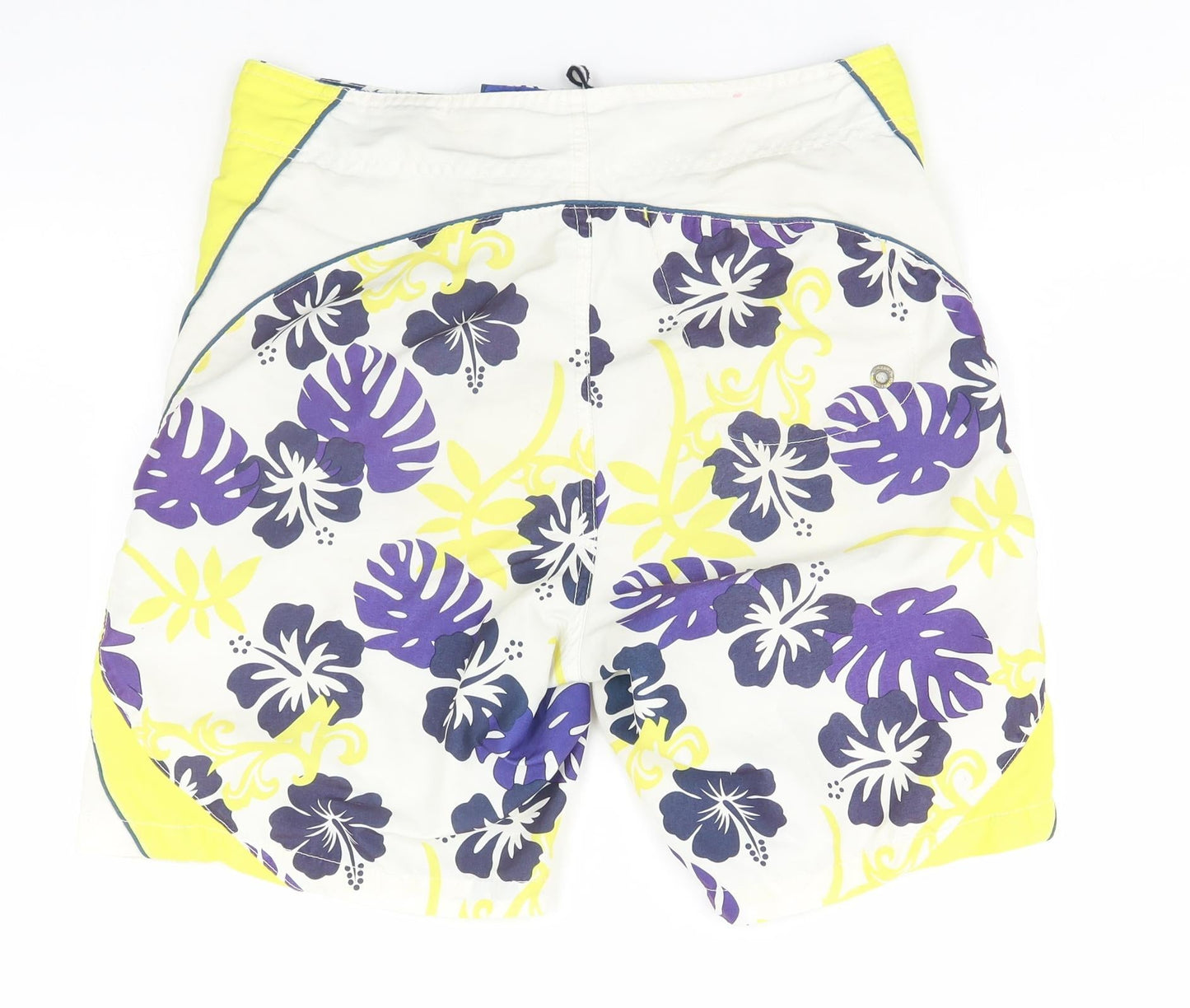 Springfield Mens Multicoloured Floral Polyester Athletic Shorts Size S L6 in Regular