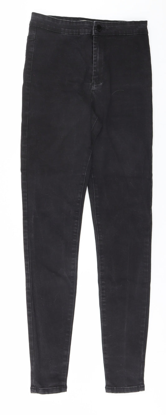 Denim & Co. Womens Black  Cotton Skinny Jeans Size 10 L30 in Regular