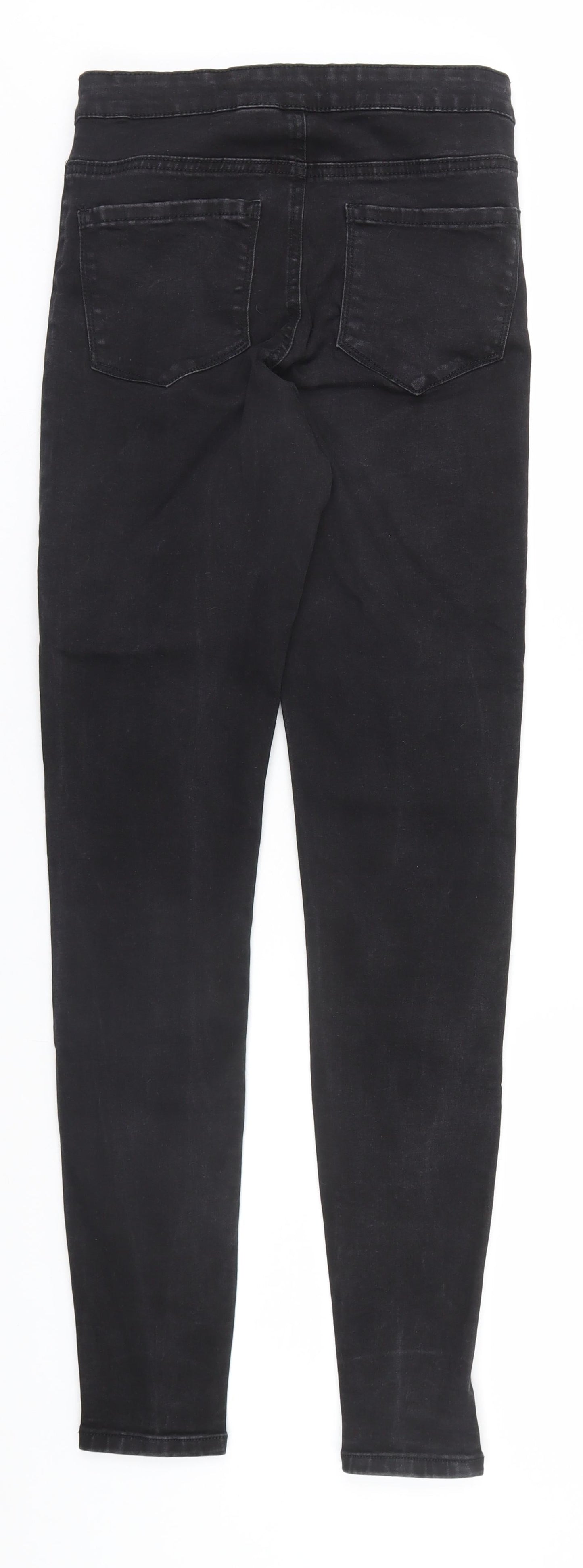 Denim & Co. Womens Black  Cotton Skinny Jeans Size 10 L30 in Regular