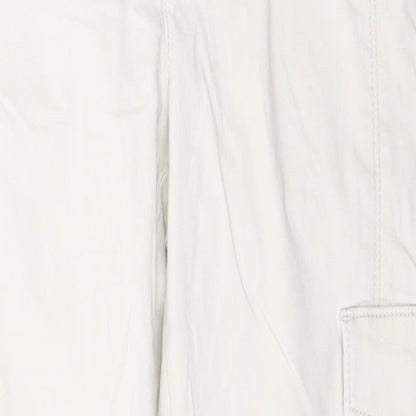 Yessica Womens Beige  Cotton Trousers  Size 10 L26 in Regular