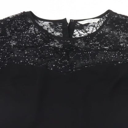 Womens UK Size  New Look Black Basic T-Shirt
