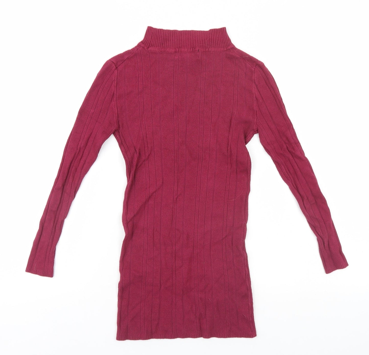 Atmosphere Womens Pink High Neck  Viscose Pullover Jumper Size 8