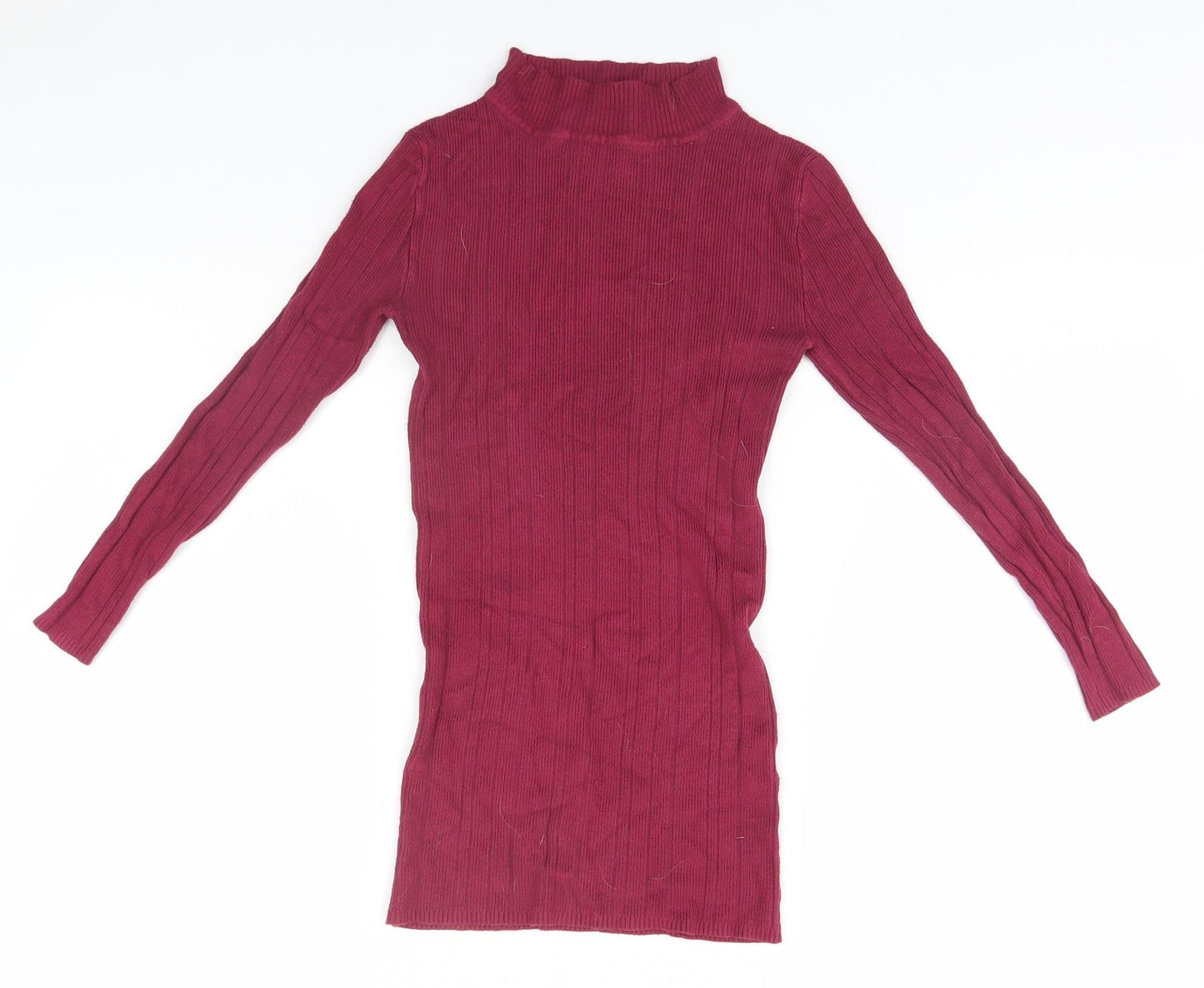 Atmosphere Womens Pink High Neck  Viscose Pullover Jumper Size 8